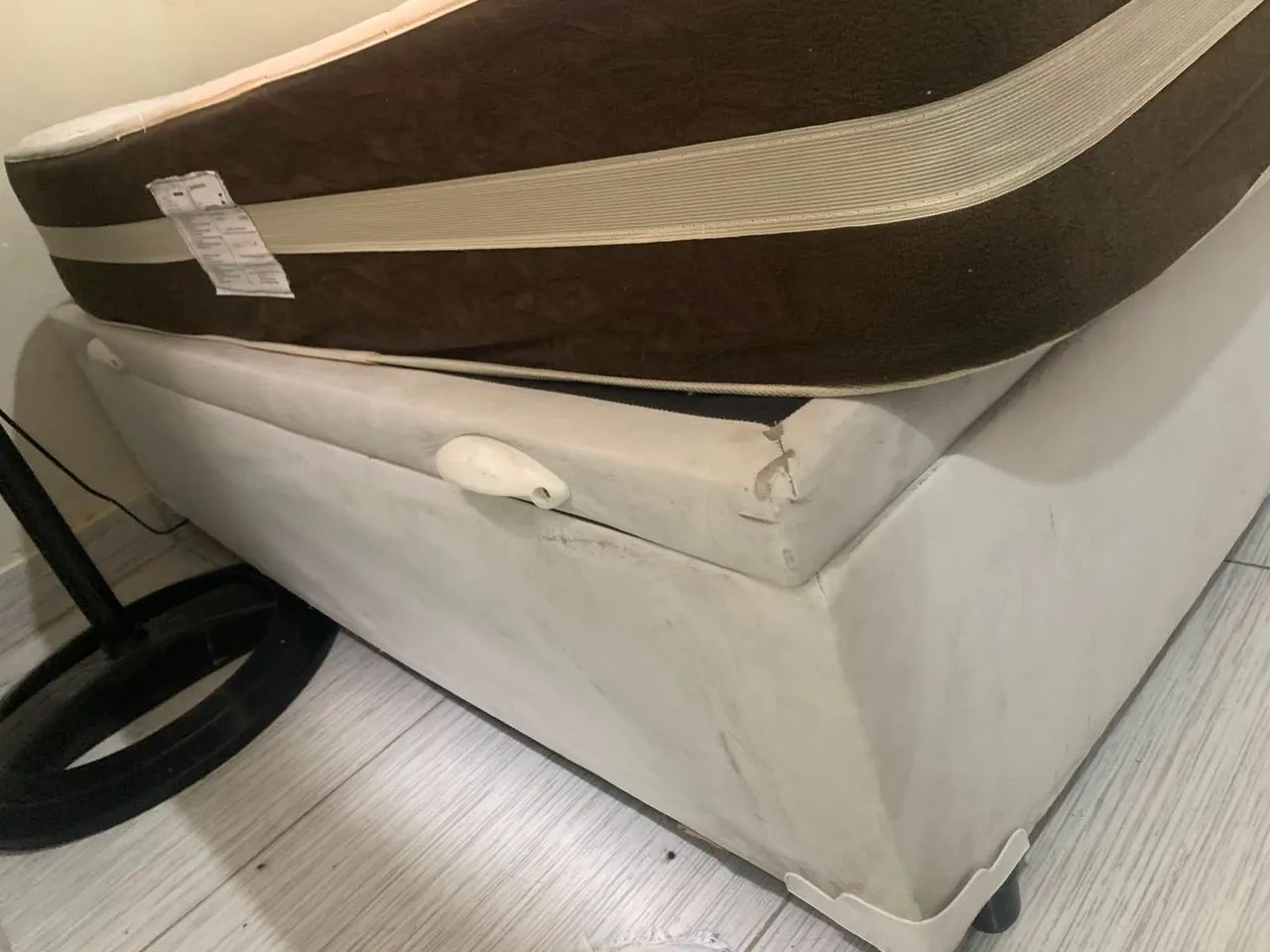 Cama casal com colchão + Box Baú  - Foto 3