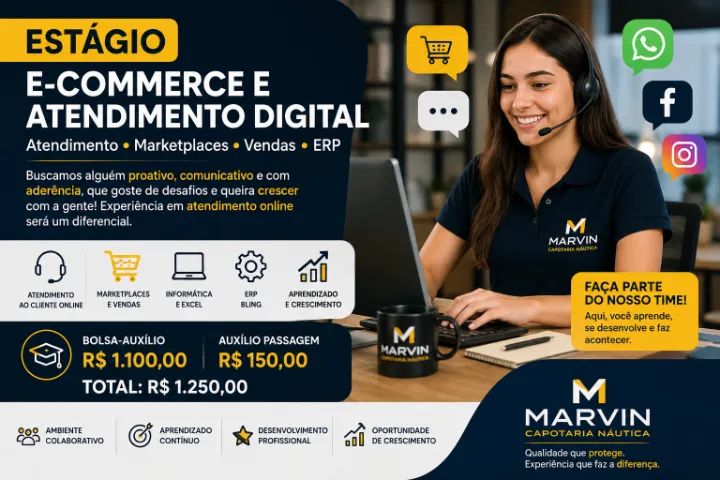 ESTÁGIO EM E-COMMERCE E ATENDIMENTO DIGITAL