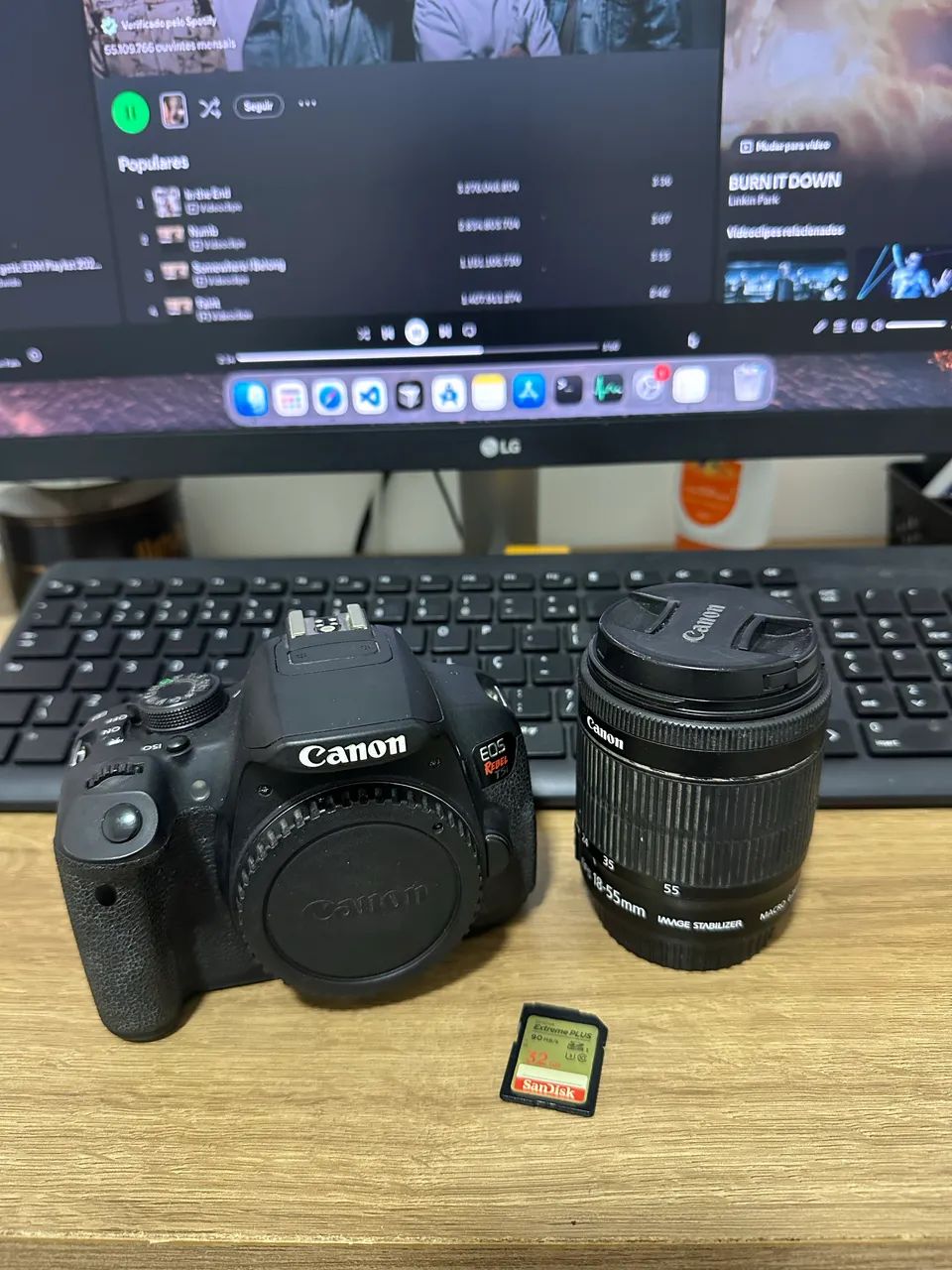 Cânon T5i kit básico 