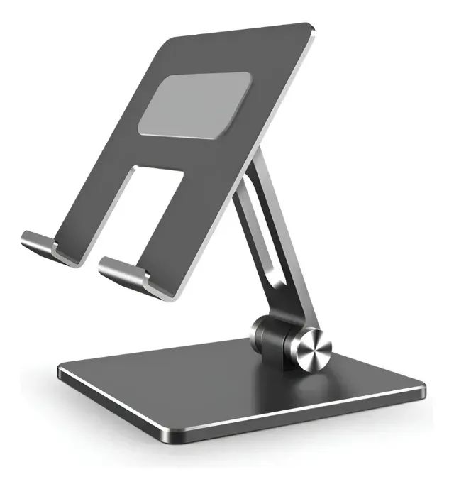 Suporte De Mesa Alumínio Dobrável Grande Para Tablet