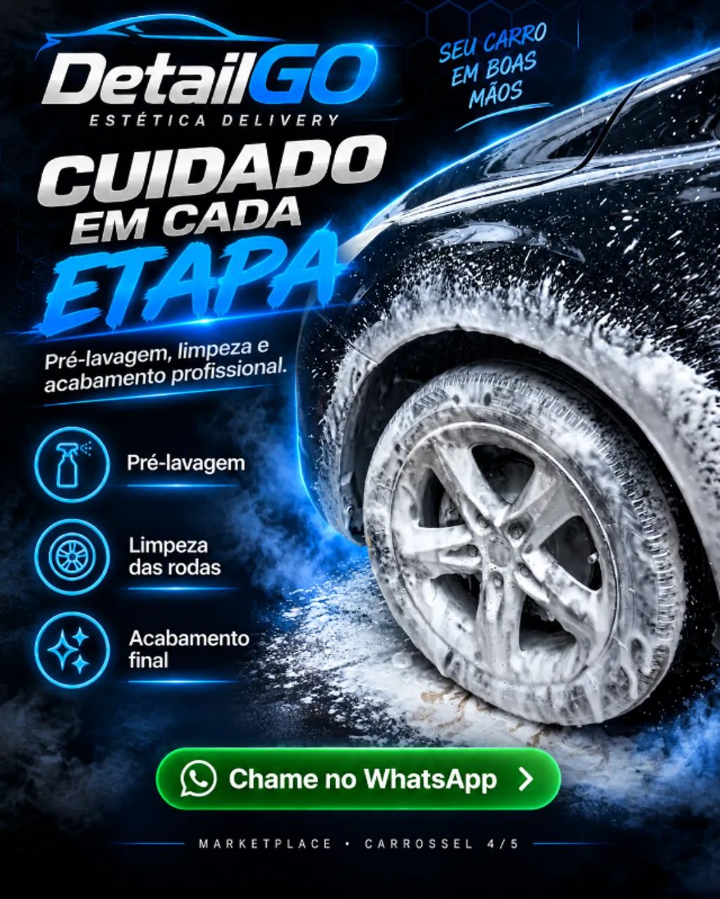 Lavagem Automotiva Delivery - Maringá e Região - Foto 4