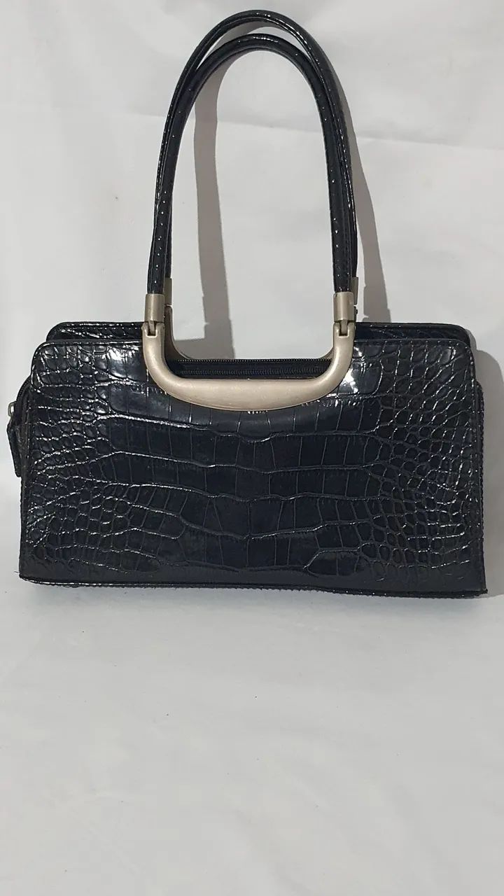 Linda bolsa de couro vintage  - Foto 2