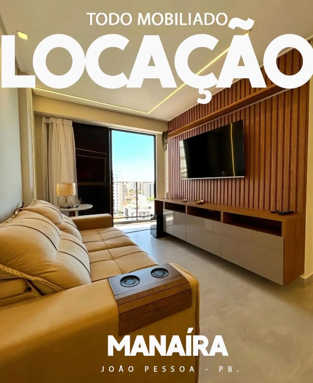 Apartamento andar alto, mobiliado em Manaíra