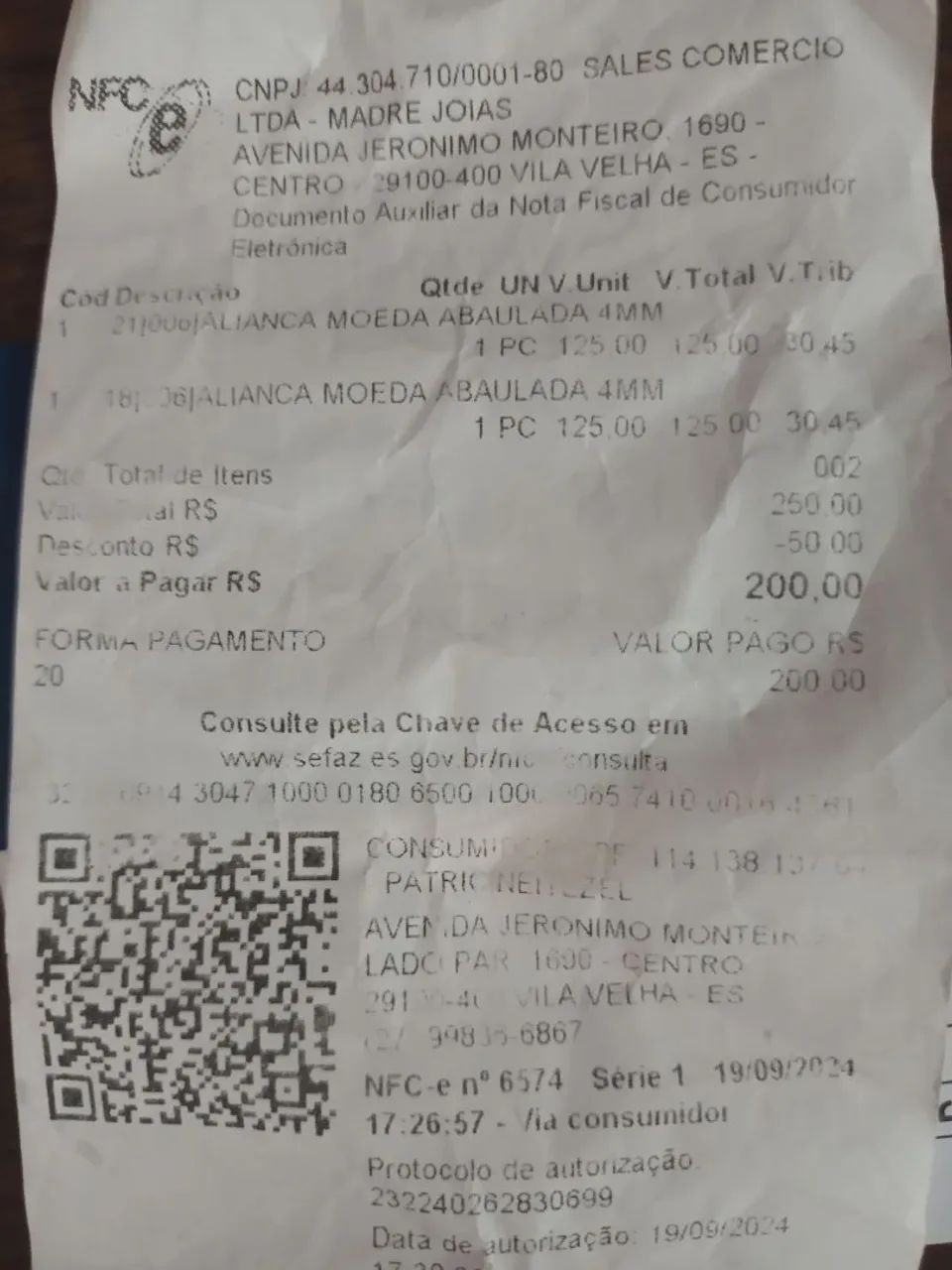 Vendo par de aliança de moeda antiga 200,00 usado só 2 semanas  - Foto 5