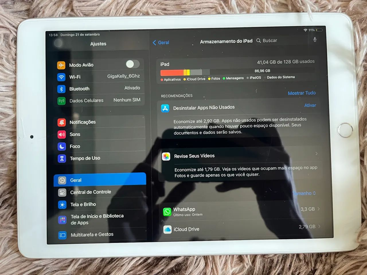 ipad 6º Geração 128GB Prata - Foto 2