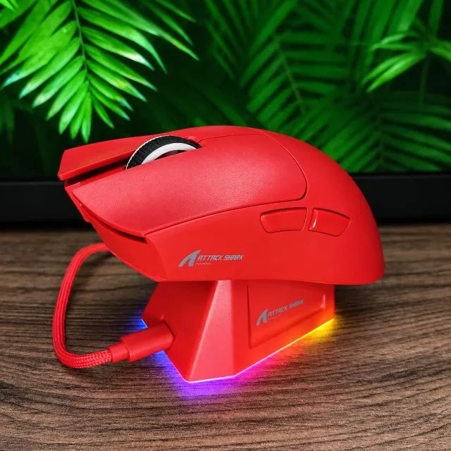 Mouse Sem Fio Attack Shark X11 Com Dock De Carregamento