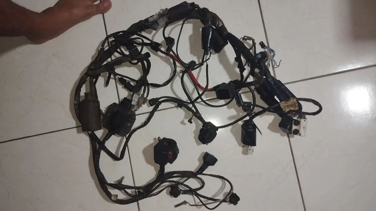 Chicote Tenere + ignição + caixa de ar