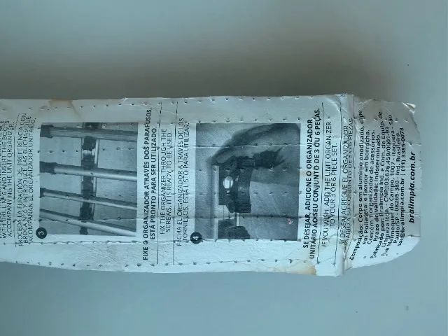 Organizador de cabos e acessórios, Contém 4 suportes. Marca: Bralimpia - Foto 6