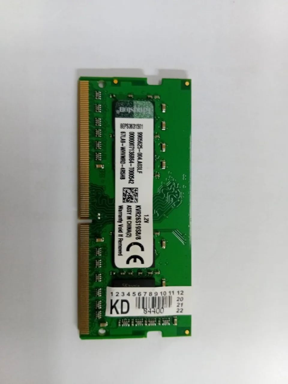 Memoria Ram 8gb  dd4 para notebook 
