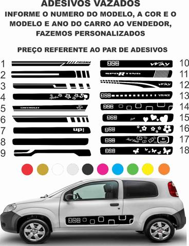 adesivos laterais para carro