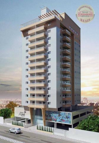 Apartamento com 2 dormitórios à venda, 58 m² por R$ 299.700,00 - Canto do Forte - Praia Gr - Foto 7