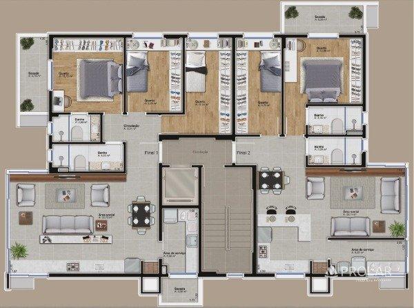 Apartamento à venda com 2 dormitórios em Sao francisco, Bento gonçalves cod:9739 - Foto 2