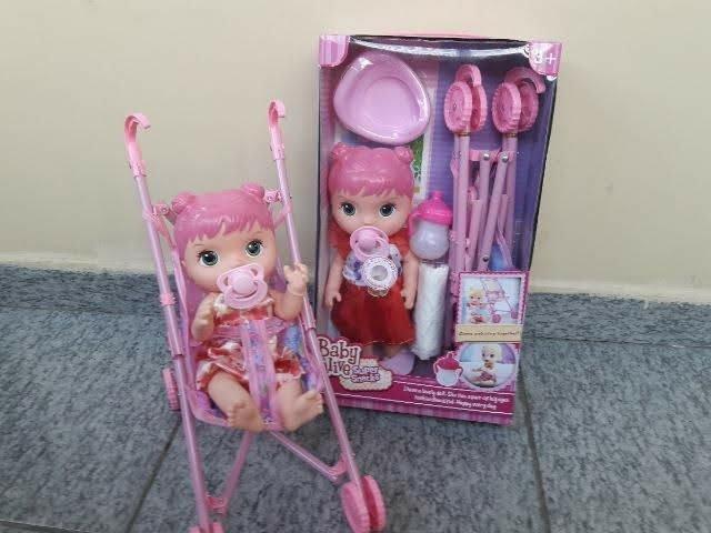 Boneca Baby Alive com carrinho - Foto 6