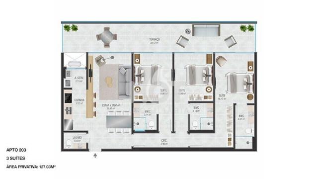 Apartamento à venda com 3 dormitórios em Jurerê internacional, Florianópolis cod:HI71465 - Foto 9