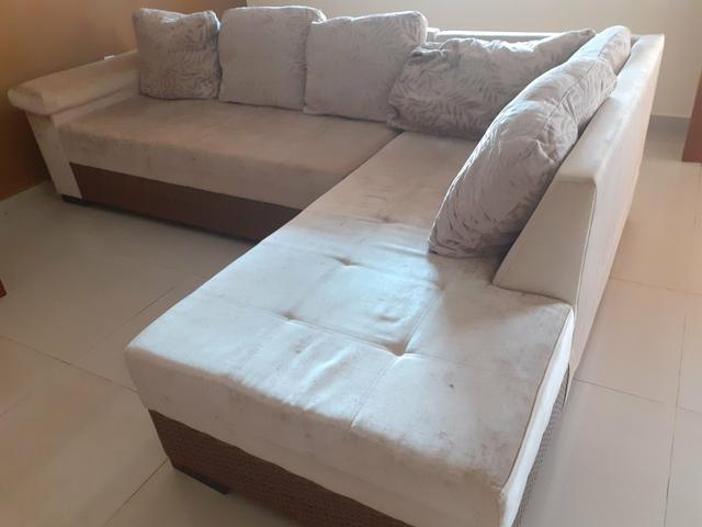 Sofá em L R$1.500,00 / tel