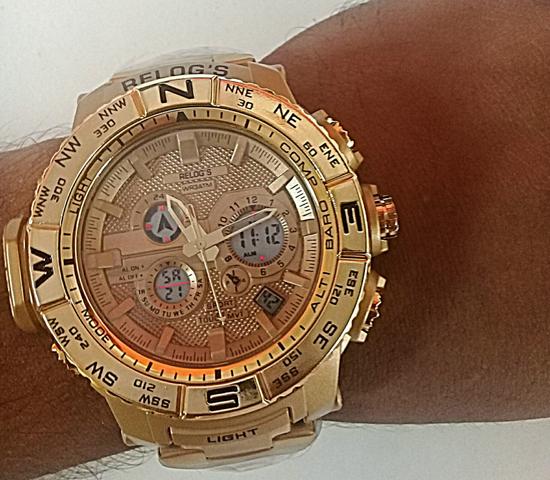 Fantástico relógio 12 funções é 1 produto exclusivo novo zerado última unidade - Foto 6