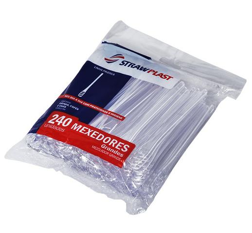 Mexedor para Café Grande Strawplast com 240 Unidades