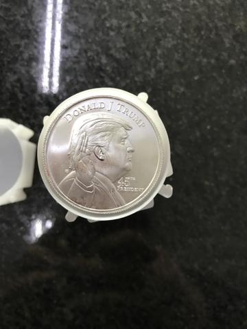 20 moedas de prata 999do Trump 1 onça cada - Foto 3
