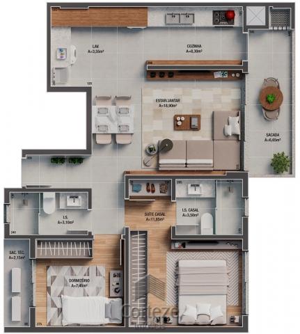 Apartamento 3 quartos com suíte no Batel - Foto 10