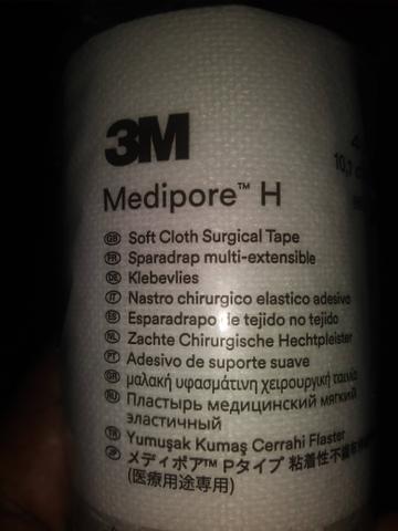 Fita medica esparadrapo Bandage Medipore H 3M 2864 Tecido Pano Fácil Remoção sem Agressão - Foto 4