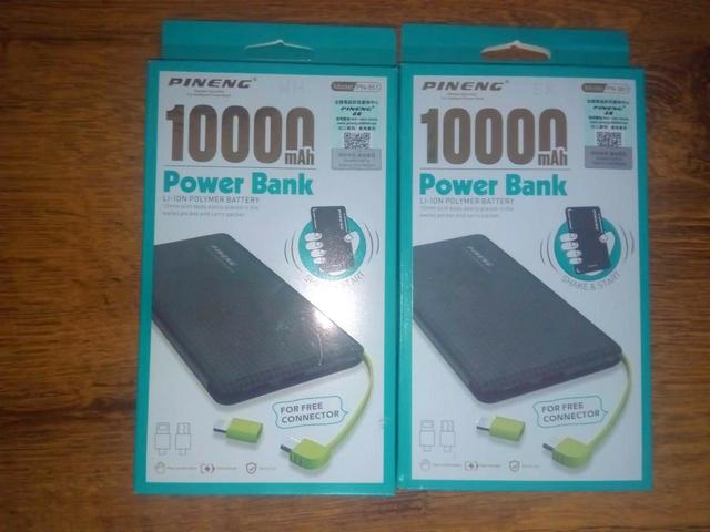 Carregador Portátil Power Bank Pineng Slim 10000 mah Cabo Usb Original - Foto 4