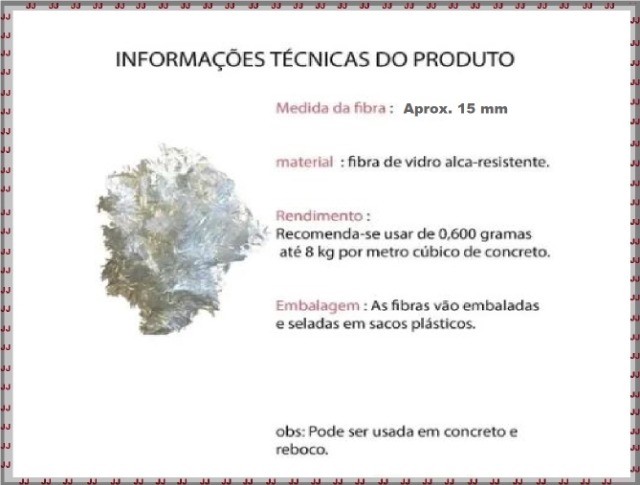 Fibra de vidro granulada para concreto, reboco e outras aplicações - Pacote 1 Kg - Foto 4