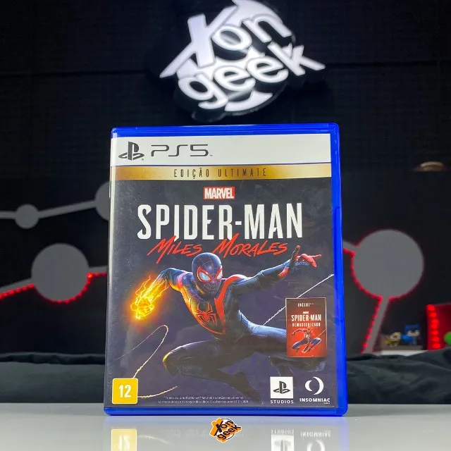 Spider Man Miles Morales Ps midia fisica original jogo zerado como