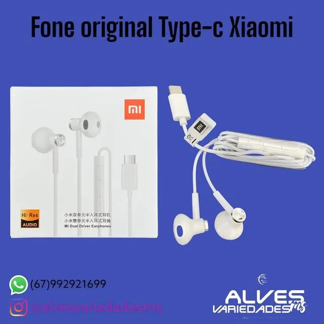 Fone original Type-c Xiaomi