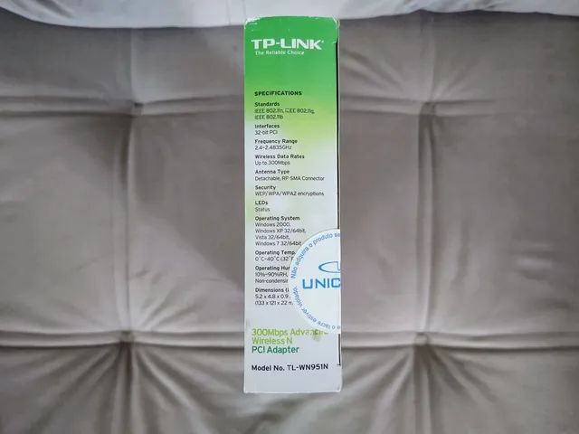 Placa Wireless PCI 300 Mbps TP-Link - Nova - Foto 3