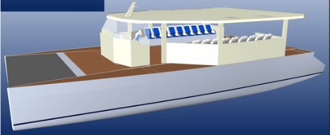 Catamarã WavePierce - Módulo Kit para construção naval