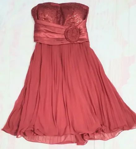 Vestido de festa Bordo M