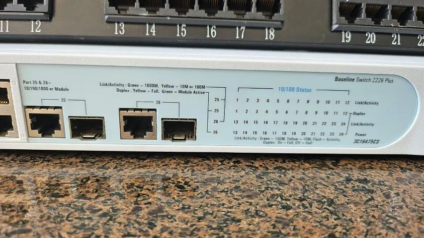 Switch 3com 2226 plus + Patch Panel 24 portas - Foto 5