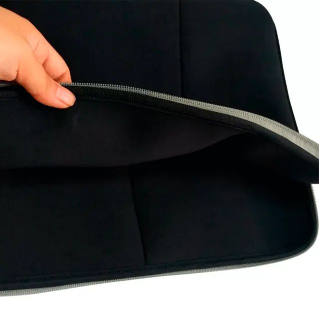 Capa Para Notebook 15.6 Neoprene Bolso Externo Preto SL102 - Oex  cod: 2076 - Foto 3