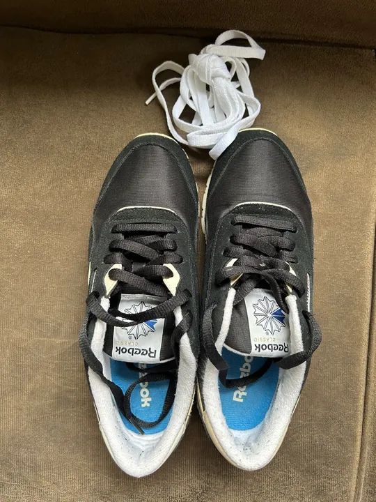 Tênis Reebok Classic Preto e Branco original  - Foto 4