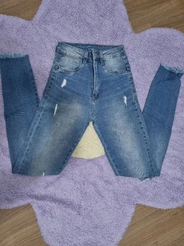 Calça  Jeans skynny nº 34 usada 1 vez