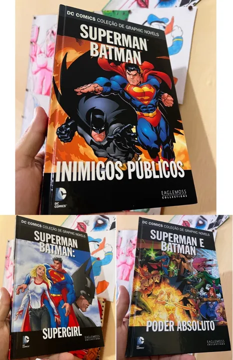 Dc comics coleção graphic novels eaglemoss, Hqs novas.