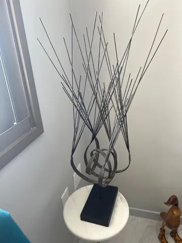 Peça decorativa metal design moderno - Foto 3