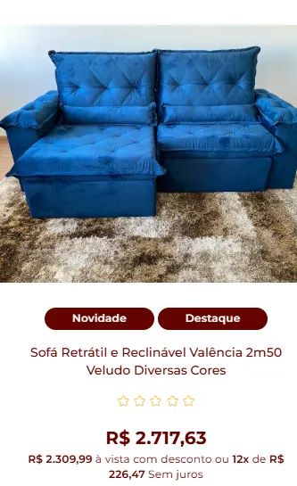 Sofás, poltronas e divãs diversos