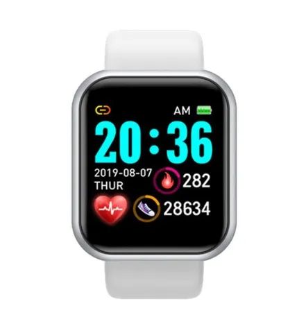 Relógio Smartwatch D20 Y68 Bluetooth p/ Android e iOS