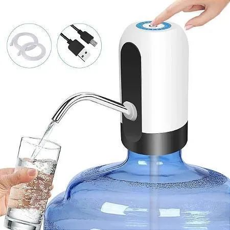 Bomba Elétrica De Galão Com Carregamento USB Para Galão Garrafão De Água - Foto 4