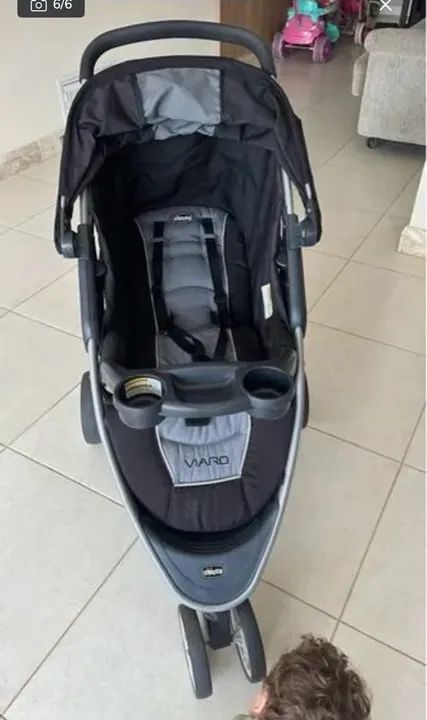 Carrinho CHICCO VIARO e bebê conforto CHICCO KEYFIT 30 - Foto 4