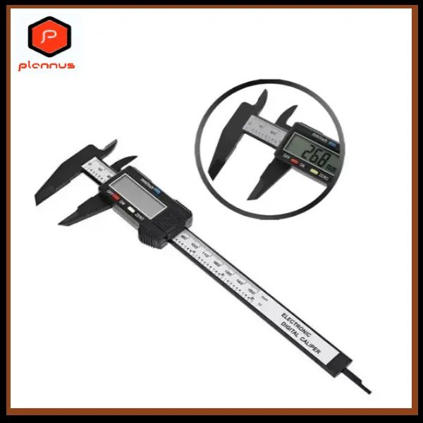 ** Paquímetro Digital Eletrônico 150mm com Visor LCD Fibra Carbono (z508)