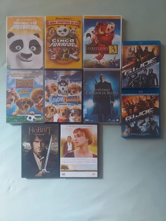 DVDs e Blu-rays variados