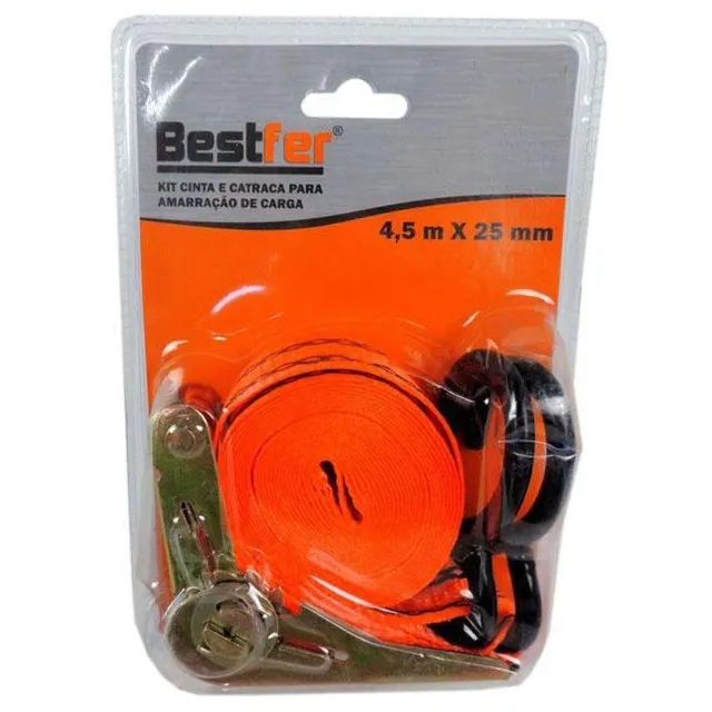 Kit Cinta E Catraca P/amarração De Carga 4,5mx25mm Bfh1467 - Foto 3