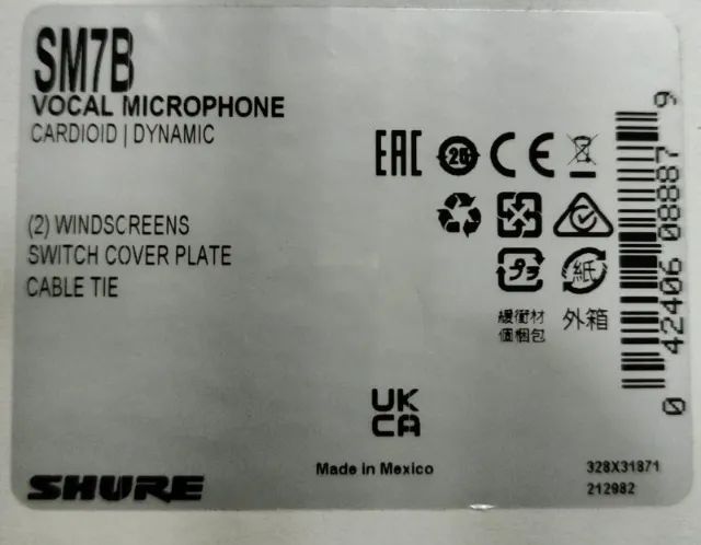 Microfone Shure Sm7b Dinâmico Vocal Para Estúdio Podcast - Foto 3