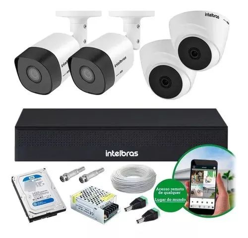 Kit com 4 câmeras PROMOÇÃO 1900
