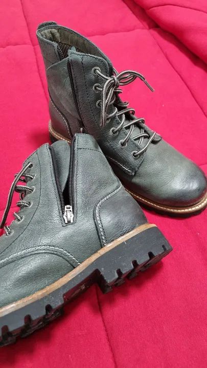 Coturno feminino Cravo e Canela 37 preto /  cinza