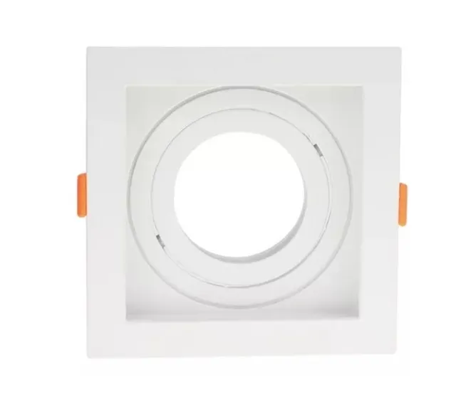 Spot de Embutir Recuado Nordecor Flea para 1 Lampada Par 20 Quadrado