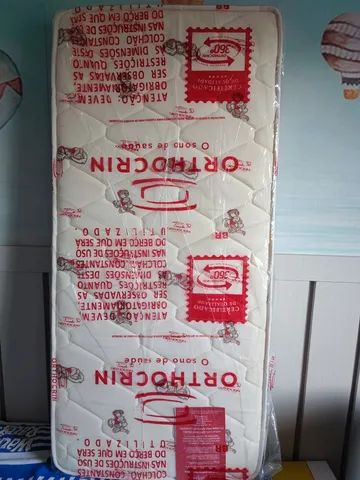 Colchão Berço Padrão - medidas 60x130x10. Marca: ORTHOCRIN. Estado: NOVO. - Foto 5