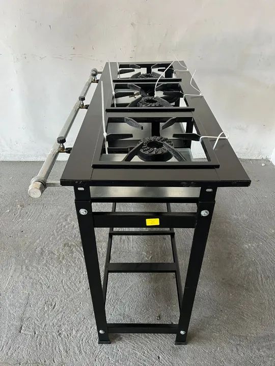 Fogão industrial 3 bocas alta pressão novo - Foto 5